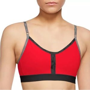 Nike Women's Dri-FIT Indy Light-Support Padded Logo Tape Sports Bra XXL